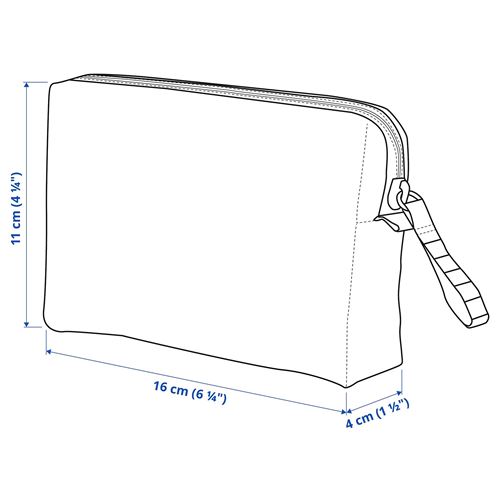 IKEA - VARLDENS, aksesuar çantası, siyah, 16x4x11 cm