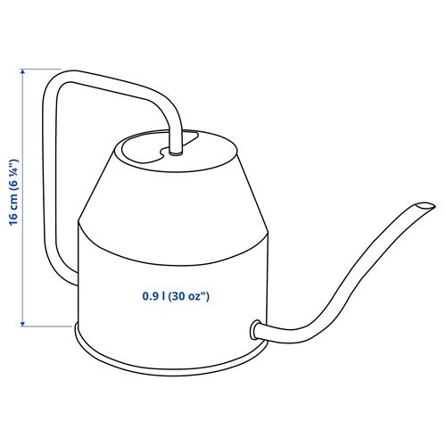 IKEA - VATTENKRASSE, sulama kabı, krem-altın rengi, 0.9 lt