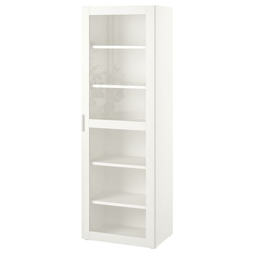 IKEA - PLATSA/VARD, glass-door cabinet, white, 60x42x181 cm