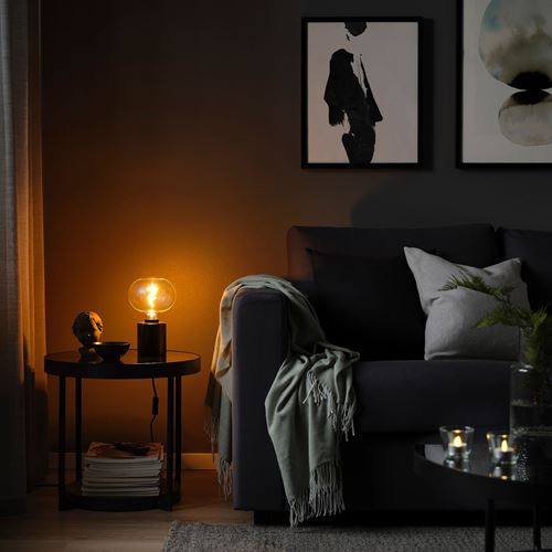 IKEA - MOLNART, LED bulb E27, Light colour: candle light (1800 Kelvin)