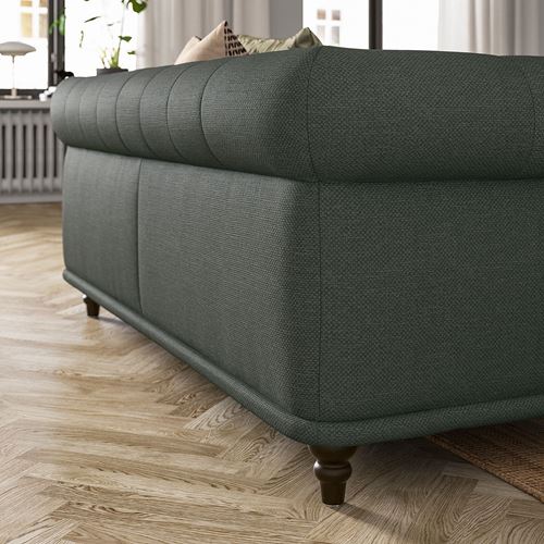 IKEA - VISKAFORS, 3-seat sofa, lejde grey-green