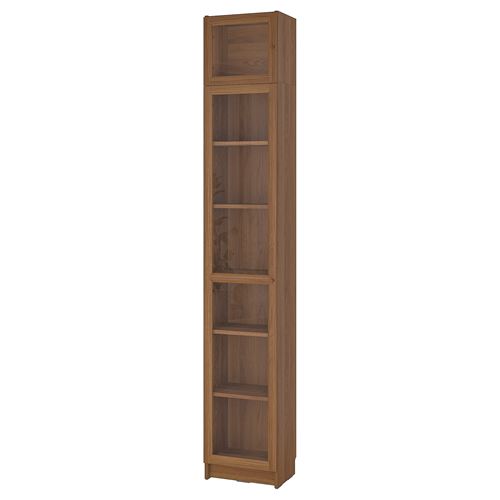 bookcase with glass door