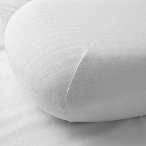 IKEA - TÖCKENFLY, pillowcase for ergonomic pillow, white, 29x43 cm