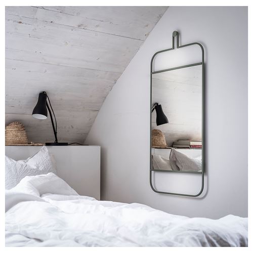 IKEA - GRANVAG, wall mirror, green, 50x110 cm