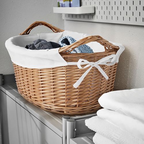 IKEA - TOLKNING, laundry bag, willow, 40 l