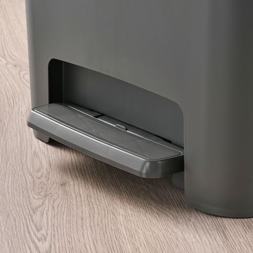 IKEA - KNÖCKLA, waste bin, dark grey, 25 l