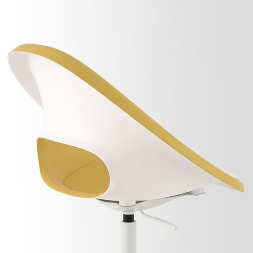IKEA - ELDBERGET/MALSKAR, office chair, yellow-white
