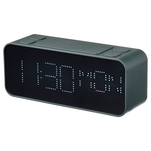 IKEA - BONDTOLVAN, alarm clock, green, 20x8 cm