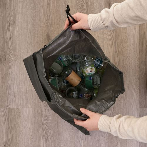 IKEA - AJÖSS, waste sorting bag, dark grey, 56x67 cm/35 l