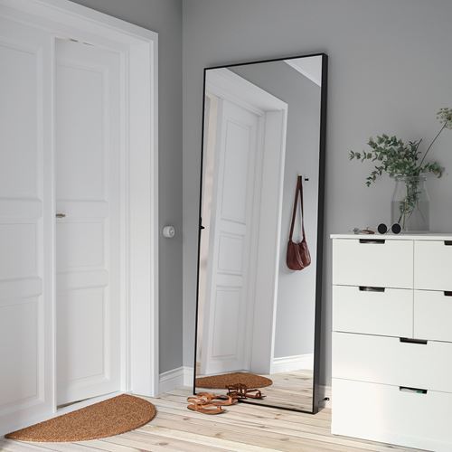 IKEA - HOVET, wall mirror, black, 78x196 cm