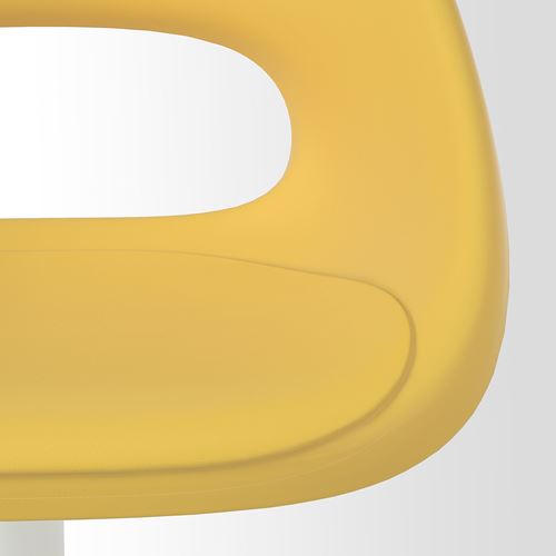 IKEA - ELDBERGET/MALSKAR, office chair, yellow-white