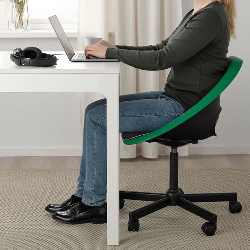 IKEA - ELDBERGET/MALSKAR, office chair, green/black