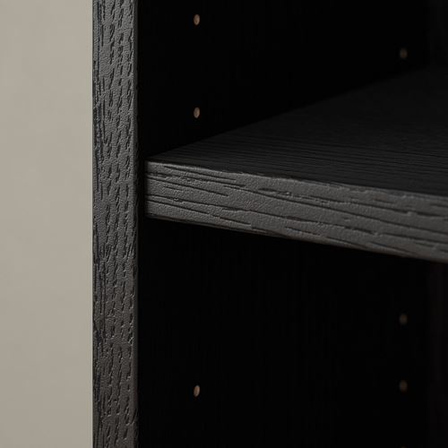 IKEA - BILLY, bookcase, Black oak effect, 120x28x237 cm