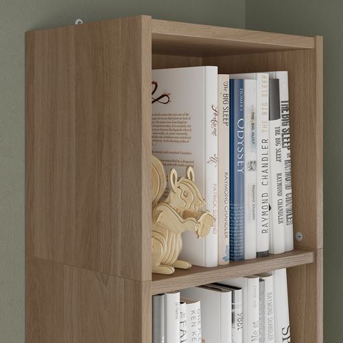 IKEA - BILLY, height extension unit, oak effect, 40x28x35 cm