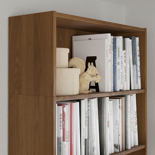 IKEA - BILLY, height extension unit, brown walnut effect, 80x28x35 cm