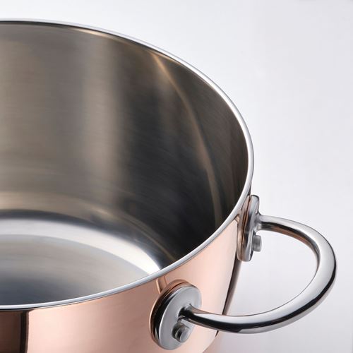 IKEA - FINMAT, copper pot, copper-stainless steel, 3 l