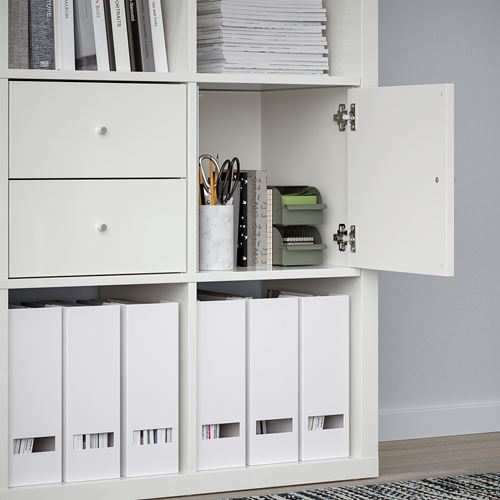 IKEA - KALLAX, Open Shelving Unit, high-gloss white, 147x147 cm