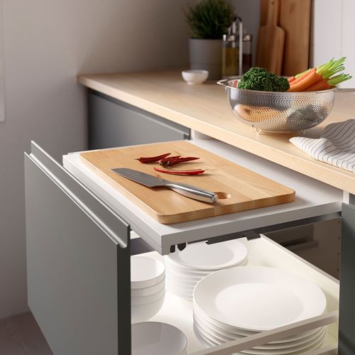 IKEA - UTRUSTA, pull-out work surface, colourless, 60 cm