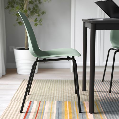 IKEA - LIDAS/SEFAST, chair, green/black