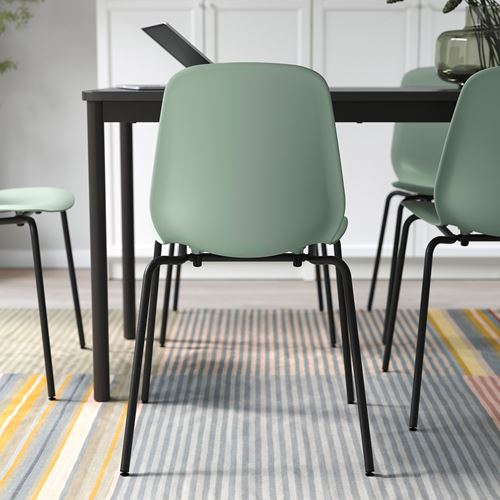 IKEA - LIDAS/SEFAST, chair, green/black