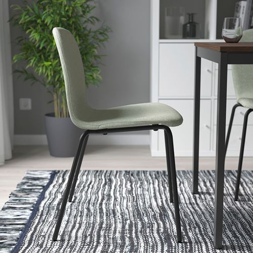 IKEA - KARLPETTER/SEFAST, upholstered chair, Gunnared light green-black