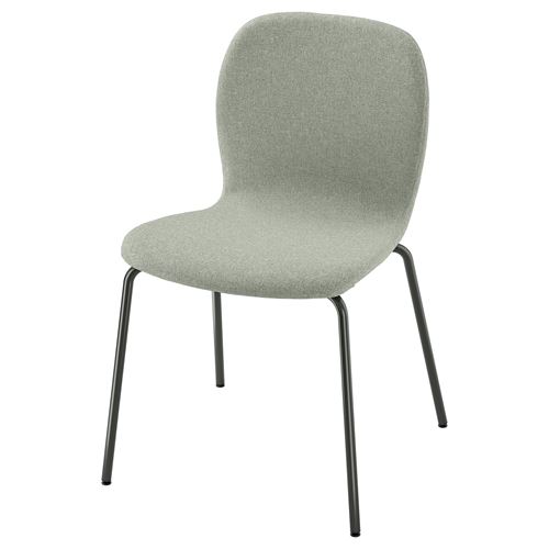 IKEA - KARLPETTER/SEFAST, upholstered chair, Gunnared light green-black