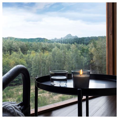 IKEA - PARONTRAD, cam kapta kokulu mum, turkuaz, 25 saat