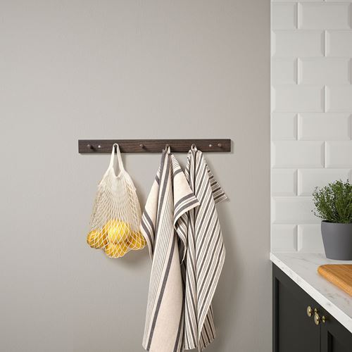 IKEA - HÖVOLM, duvar askısı, koyu kahve, 57 cm
