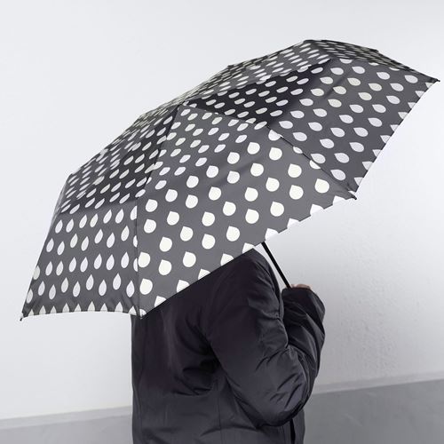IKEA - KNALLA, umbrella, black/beige