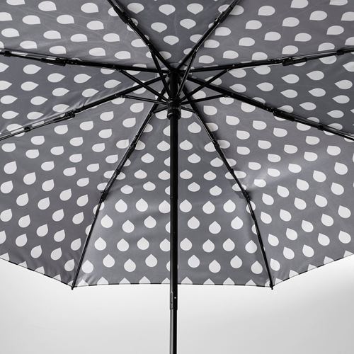 IKEA - KNALLA, umbrella, black/beige