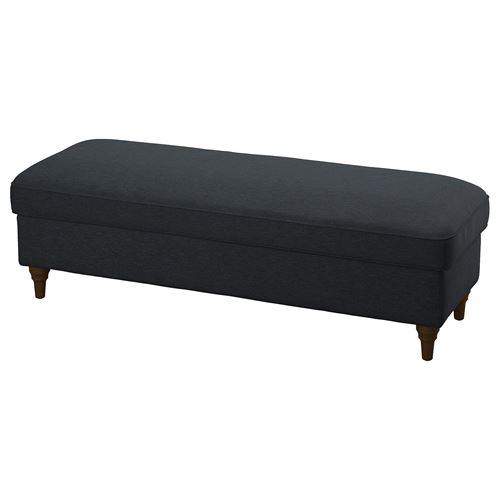 IKEA - ESSEBODA, pouffe with storage, knaback anthracite