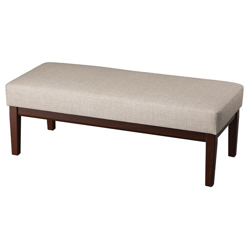 IKEA - EKENASET, bench, kilanda light beige, 112 cm