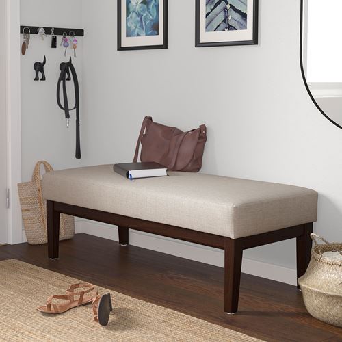 IKEA - EKENASET, bench, kilanda light beige, 112 cm