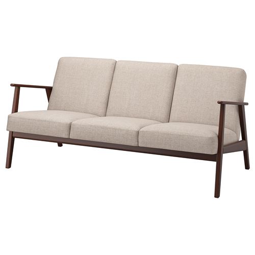 IKEA - EKENASET, 3-seat sofa, kilanda light beige