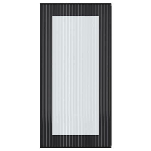 IKEA - HEJSTA, glass door, anthracite-embossed glass, 30x60 cm