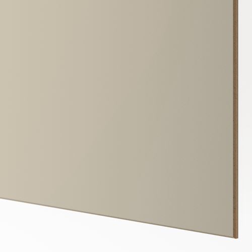 IKEA - MEHAMN, panels for sliding door frame, dark grey/beige, 75x201 cm