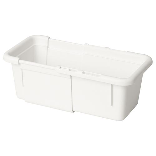 IKEA - KACKLA, growable box, white, 13-18x9 cm