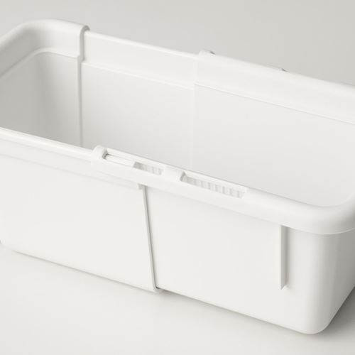 IKEA - KACKLA, growable box, white, 13-18x9 cm