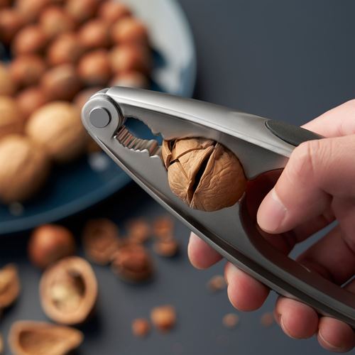 IKEA - OSTKAKA, nutcracker, nickel-plated-black