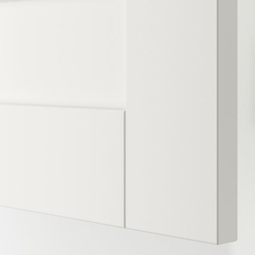 IKEA - PLATSA/SANNIDAL, PLATSA wardrobe system, white, 180x57x103 cm