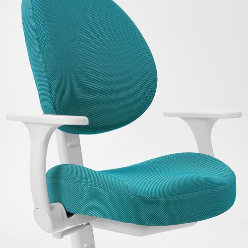 IKEA - GUNRIK, child's desk chair, turquoise