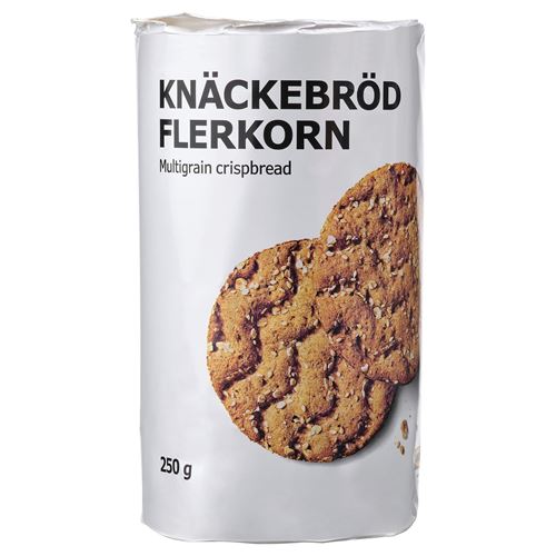 IKEA - KNACKEBRÖD FLERKORN, çok tahıllı gevrek, 250 gr