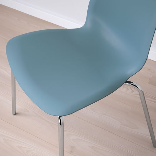 IKEA - LIDAS/SEFAST, chair, blue-chrome-plated