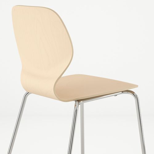 IKEA - SIGTRYGG/SEFAST, chair, birch-chrome plated