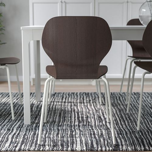 IKEA - SIGTRYGG/SEFAST, chair, dark brown/white