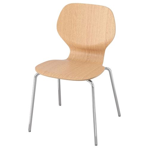 IKEA - SIGTRYGG/SEFAST, chair, oak/chrome-plated