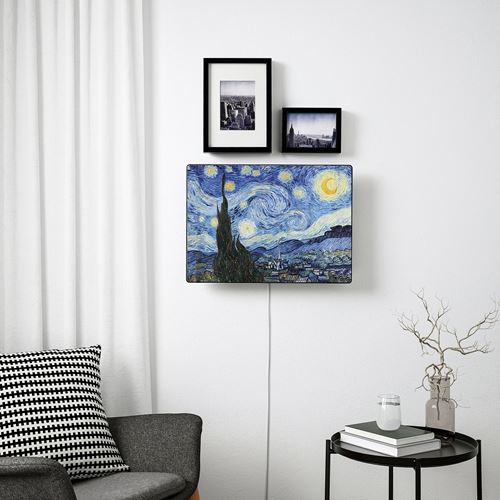 IKEA - SYMFONISK, tablo hoparlör ön paneli, renksiz, 40x56 cm