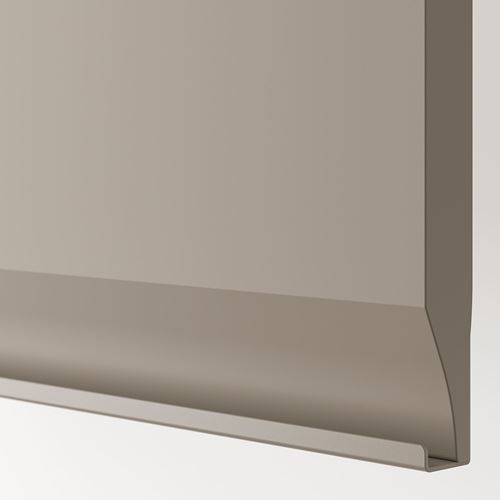 IKEA - METOD, sink cabinet, UPPLÖV matte dark beige, 60x60 cm