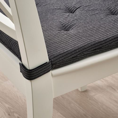 IKEA - JUSTINA, chair pad, black, 42/35x40x4 cm