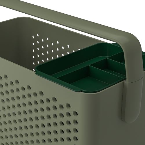 IKEA - UPPRAMEN, basket, grey-green, 35x17x25 cm